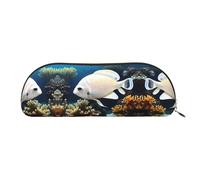 WXXWXD White-golden fish Portable pencil case convenient for carrying on the go ideal for office use