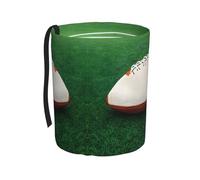 WXXWXD White Rugby Ball Printed Hanging car Trash can-Suitable for All Types of Cars, Keep The car Clean.
