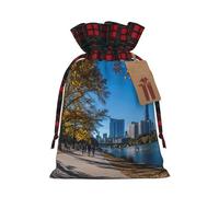 WXYBMDP Austin Texas Print Christmas Gifts Bag,Drawstring Bags,Reusable Candy Bags,for Wedding Party Christma
