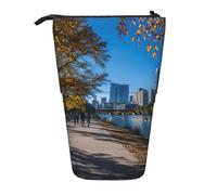 WXYBMDP Austin Texas Print Telescopic Pencil Bag,Stationery Case,pencil case,Great for Christmas Holiday