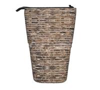 WXYBMDP Brick wall Print Telescopic Pencil Bag,Stationery Case,pencil case,Great for Christmas Holiday