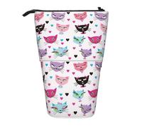 WXYBMDP carttoon cat Print Telescopic Pencil Bag,Stationery Case,pencil case,Great for Christmas Holiday