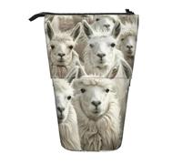 WXYBMDP Cute Llama Print Telescopic Pencil Bag,Stationery Case,pencil case,Great for Christmas Holiday