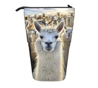 WXYBMDP Cute Llama Print Telescopic Pencil Bag,Stationery Case,pencil case,Great for Christmas Holiday