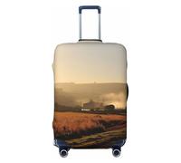 WXYBMDP Farm Animals Print Washable Luggage Cover Fashion Suitcase Protector Cover Fits 18-32 Inch Luggage, Black, S