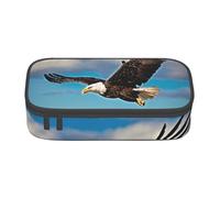 WXYBMDP Flying Eagle Print Large Capacity Pencil Case Portable Pencil Pouch Bag travel bag Storage bag