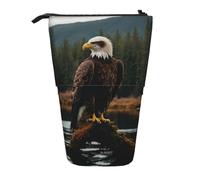 WXYBMDP Flying Eagle Print Telescopic Pencil Bag,Stationery Case,pencil case,Great for Christmas Holiday