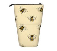 WXYBMDP Honey Bee Print Telescopic Pencil Bag,Stationery Case,pencil case,Great for Christmas Holiday