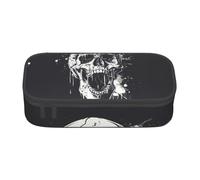 WXYBMDP horror ghost skull Print Large Capacity Pencil Case Portable Pencil Pouch Bag travel bag Storage bag