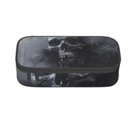 WXYBMDP horror ghost skull Print Large Capacity Pencil Case Portable Pencil Pouch Bag travel bag Storage bag