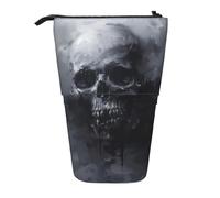 WXYBMDP horror ghost skull Print Telescopic Pencil Bag,Stationery Case,pencil case,Great for Christmas Holiday