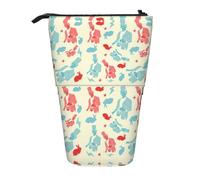 WXYBMDP Magician rabbit Print Telescopic Pencil Bag,Stationery Case,pencil case,Great for Christmas Holiday