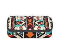 WXYBMDP Native American Pattern Print Large Capacity Pencil Case Portable Pencil Pouch Bag travel bag Storage bag