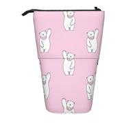 WXYBMDP Polar Bear Print Telescopic Pencil Bag,Stationery Case,pencil case,Great for Christmas Holiday