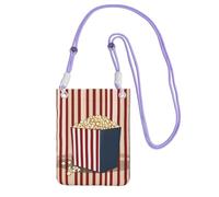 WXYBMDP Popcorn Print Print Small Crossbody Bags for Women Lightweight Phone Bag Purses Adjustable Strap