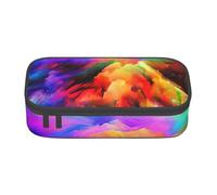 WXYBMDP Rainbow Cloud Print Large Capacity Pencil Case Portable Pencil Pouch Bag travel bag Storage bag