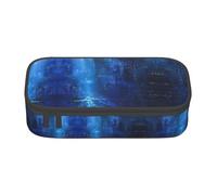 WXYBMDP the Blue Binary Print Large Capacity Pencil Case Portable Pencil Pouch Bag travel bag Storage bag