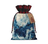 WXYBMDP WITHIN THE TIDES Print Christmas Gifts Bag,Drawstring Bags,Reusable Candy Bags,for Wedding Party Christma