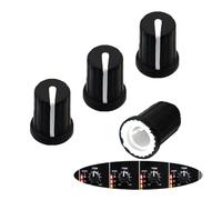 WXYINSPAS 4pcs TRIM Rotary Knobs Replacement for Equalizer Potentiometer GAIN Volume Fader Knob Cap Controller Mixer Console Pioneer 700 750 800 850 900NEXUS 900SRT 900NXS2 20002000NEXUS (Black TRIM)