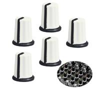 WXYINSPAS 5pcs EQ Rotary Knob Replacement Equalizer Potentiometer Fader Knobs Push Rod Cap for DJ Controller Mixer Console Pioneer DJM700 750 800 850 900NEXUS 900SRT 900NXS2 2000 XDJRX RX2 RX3 XZ(WHe)