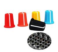 WXYINSPAS 5pcs EQ Rotary Knob Replacement Equalizer Potentiometer Fader Knobs Push Rod Cap for DJ Controller Mixer Console Pioneer DDJSX, SX2, SX3, RX, 400, SR, RB, SB, SB2, SB3, FLX4, FLX6, FLX0(MXh)