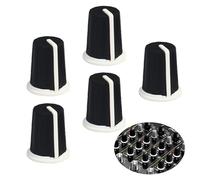 WXYINSPAS 5pcs EQ Rotary Knob Replacement Equalizer Potentiometer Fader Knobs Push Rod Cap for DJ Controller Mixer Console Pioneer DJM700 750 800 850 900NEXUS 900SRT 900NXS2 2000 2000NEXUS DDJSZ (BKe)