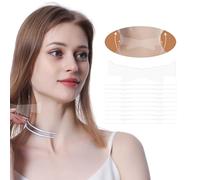 WXYINSPAS Neck Wrinkle Patches, 20Pcs Neck Strips, Neck Lift Tape for Neck Firming and Tightening, Improve Device For Neck Lines, Wrinkles, Loose Skin(Tran)