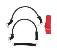Wxytessellate Golf Swing Turn Training Belt Aid, Wireless Golf Trainer for Body Rotation, Multi Function Swing Exercise Strap with Elastic Cord and Metal Hook for Hip Shoulder Back (Red)