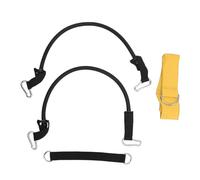 Wxytessellate Golf Swing Turn Training Belt Aid, Wireless Golf Trainer for Body Rotation, Multi Function Swing Exercise Strap with Elastic Cord and Metal Hook for Hip Shoulder Back (Yellow)