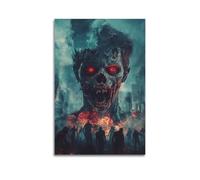 WXYZZB Exquisite Modern Family Photo Album Artwork-Canvas Wall Art Picture Print Brutalist Abstract Horror Poster with Zombie Apocalypse Scene
