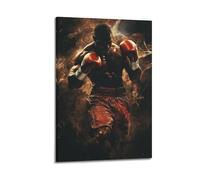 WXYZZB Exquisite Modern Family Photo Album Artwork-Canvas Wall Art Picture Print Modern Ethnic Boxing Athlete Sport Poster, Intense Fighting Moment