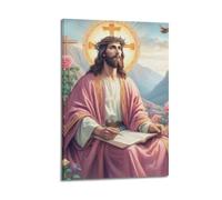 WXYZZB Poster Frame Canvas Wall Art Prints for Home Decor - Jesus Religion Writing Revelation 24x36inch(60x90cm) Picture Frame Artwork