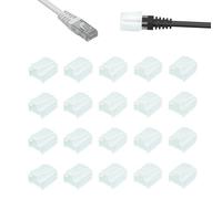 WXZRLIU RJ45 Cable Plug Protectors,Plastic RJ-45 Plug Protector Dust Covers,Ethernet Plug Sheath Cable Plug Connector Cover,RJ45 Connector Ethernet Cover for Kinds of Cable,20PCS
