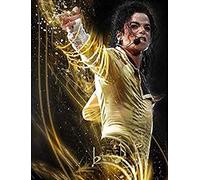WXZRU 5D DIY Diamond Painting Kits Michael Jackson for Adults Full Drill Diamond Art Beads Painting Home Wall Decoration 30x40cm Kj005