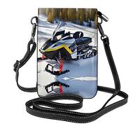 WXZYFP Advanced Snowmobile Leather crossbody flip phone bag, microfiber PU leather, suitable for daily use