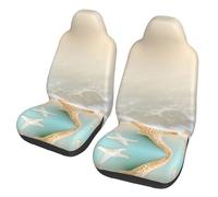WXZYFP Beach Starfish Car seat Covers (Two in a Pack), Suitable for Most Seats. Such as: Cars, SUVs, Trucks, Vans, etc.