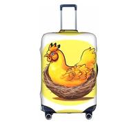 WXZYFP Bird's Nest Golden Chicken The protective cover for the suitcase with a double-sided unique print helps you avoid taking the wrong suitcase during travel.