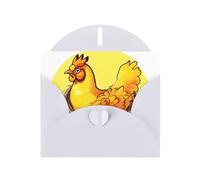 WXZYFP Bird's Nest Golden Chicken White Pearlescent paper greeting cards, shining on both sides, suitable for holiday greetings.