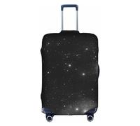 WXZYFP Black and white galaxy The protective cover for the suitcase with a double-sided unique print helps you avoid taking the wrong suitcase during travel., White, Large