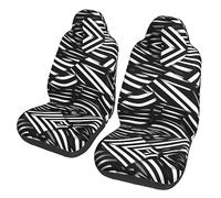 WXZYFP Black and White Lines Car seat Covers (Two in a Pack), Suitable for Most Seats. Such as: Cars, SUVs, Trucks, Vans, etc.