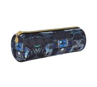 WXZYFP Cabin of the Future Environmentally friendly cross-grain leather pencil case, lightweight and portable, suitable for daily use.