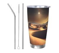 WXZYFP Car cup (single silver rim), can use a straw or drink directly, easy to use.Sahara Desert