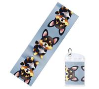 WXZYFP Card Love Fancy Puppy Cool Sports Towel 12x40in, Suitable for Fitness, Yoga, and a Wide Range of uses