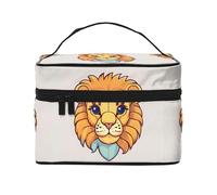 WXZYFP Cartoon cute little lion Travel cosmetic bag, essential for outdoor travel enthusiasts, has a simple internal structure.