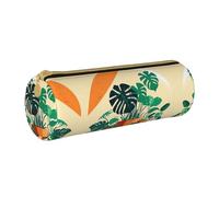 WXZYFP Cartoon Turtle Back Bamboo Environmentally friendly cross-grain leather pencil case, lightweight and portable, suitable for daily use.