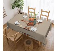 WXZYFP Cheerful Pumpkin Long Printed Tablecloth, Suitable for Christmas, Halloween and Other Family Gatherings to Decorate Your Desktop.
