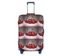 WXZYFP Chilean cherries The protective cover for the suitcase with a double-sided unique print helps you avoid taking the wrong suitcase during travel., White, Large