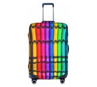 WXZYFP colored crayons The protective cover for the suitcase with a double-sided unique print helps you avoid taking the wrong suitcase during travel.