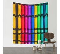 WXZYFP colored crayons Wall decoration tapestry, soft texture, suitable for any scene and season indoors and outdoors
