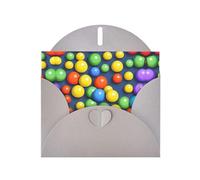 WXZYFP Colorful balls Gray Pearlescent paper greeting cards, shining on both sides, suitable for holiday greetings.